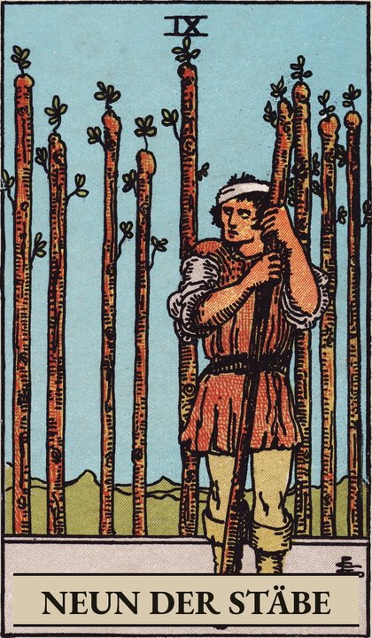 Neun der Stäbe